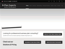 Tablet Screenshot of bplanexperts.com